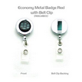 Economy Metal Badge Reel w/ Back Clip